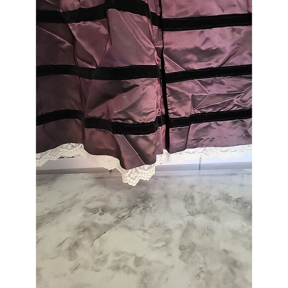 Vtg Mini-Mouche Girls Sz 12 Dress  Lace Trim FairyCore Halloween Costume *READ - Picture 2 of 13